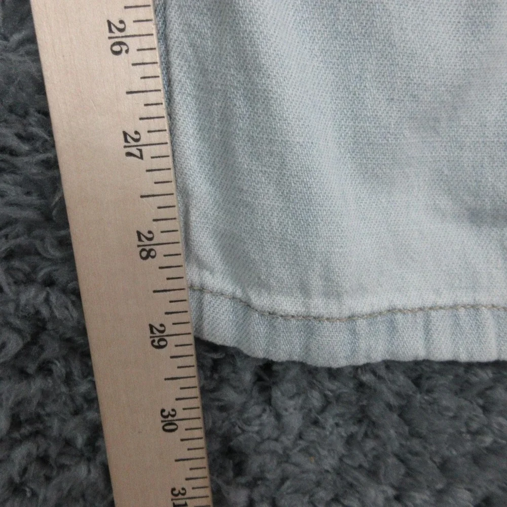 Zara Jeans Mens 32x29* Light Blue Mid Waist Loose Wide Leg Ankle NWT - Picture 7 of 16